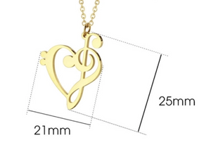 Heart shape pendant necklace