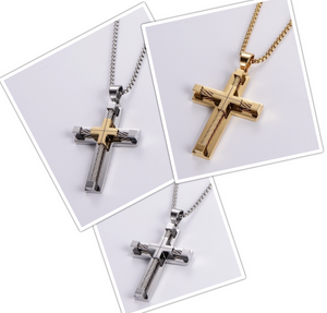 472gstf Elegant chain with cross