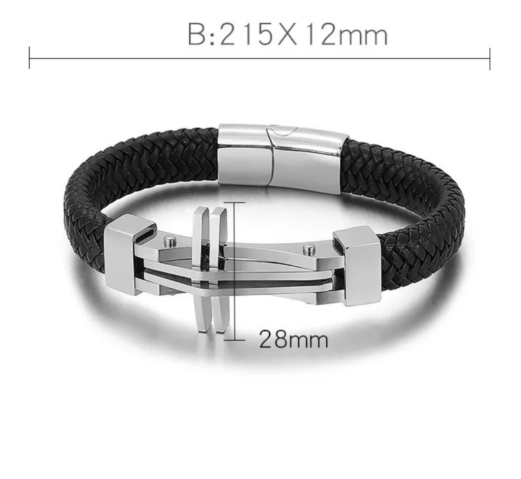 CROSS STEEL BRACELET