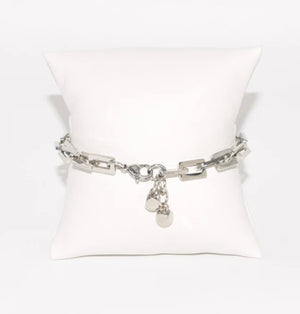 SLV SQ LINKED BRACELET