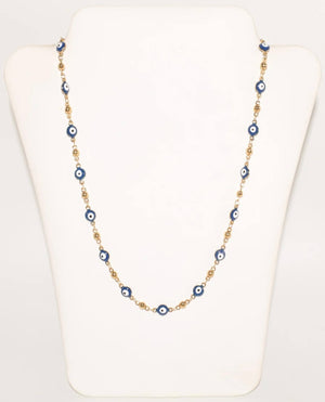 GD BLUE EYE NECKLACE - (19 inch)