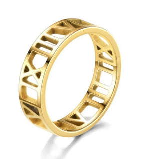 55gsa Roman Numeral Ring