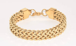 7.25 GD WIDE LINK BRACELET