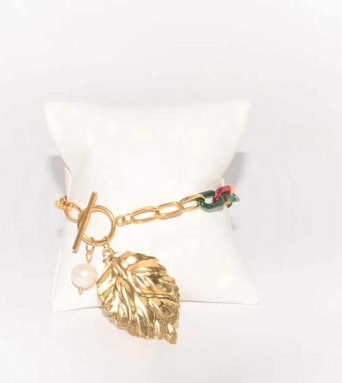 GD LEAF BRACELET