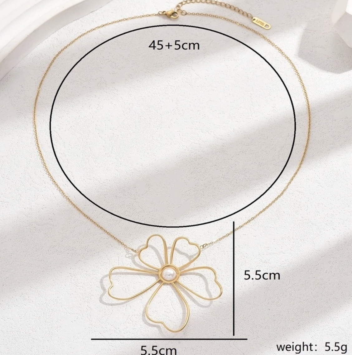 GD Pastoral Flower necklace (17-19 inch) Adjustable