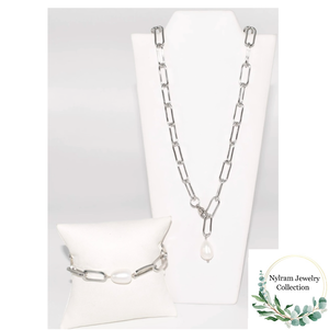 SLV Pearl Necklace Set