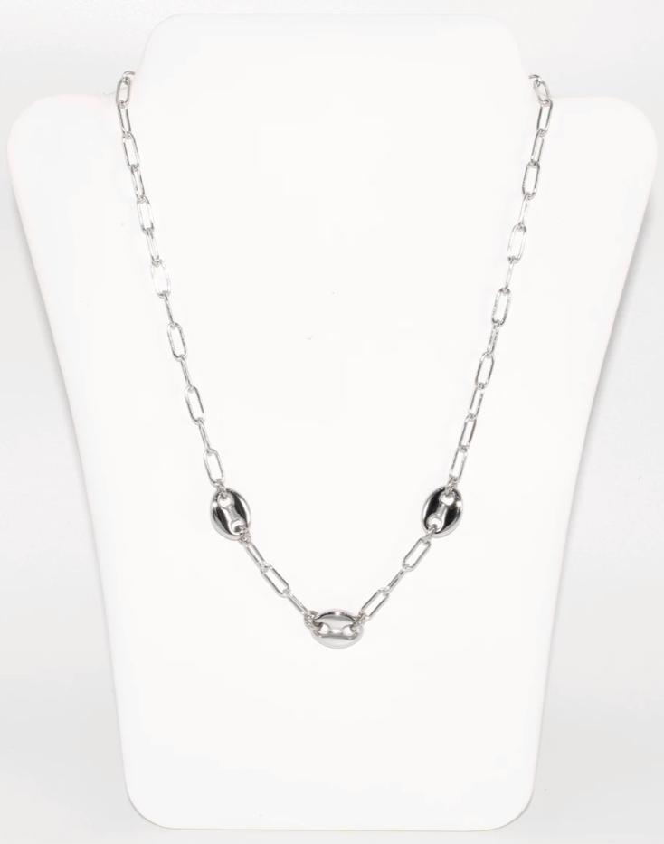 SLV G LINK NECKLACE