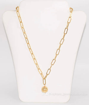 GD PAPER CLIP NECKLACE (17 inch)