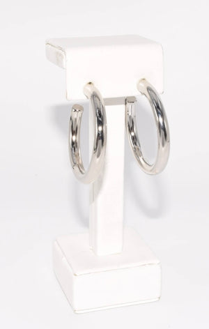 SLV HOOP EARRING (40MM)