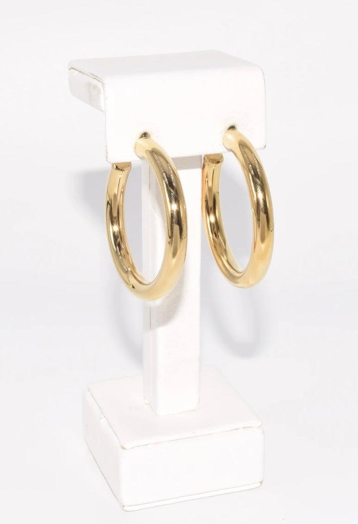 GD HOOP EARRRING (40MM)