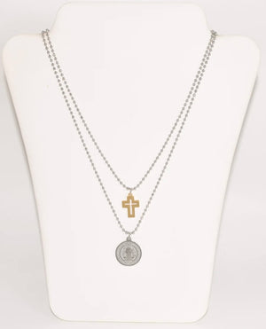 2T CROSS SB NECKLACE (18 inch / 45 cm)