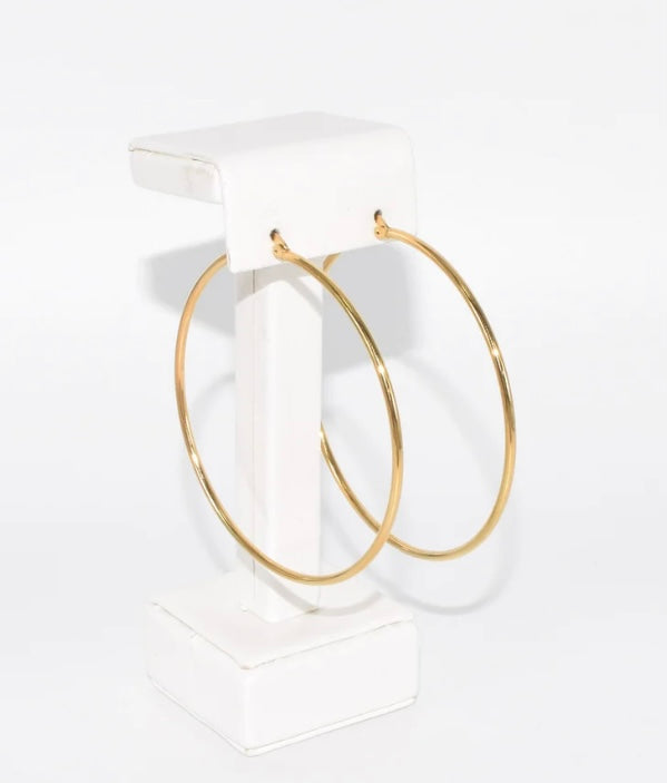 GD HOOP EARRING (60mm)