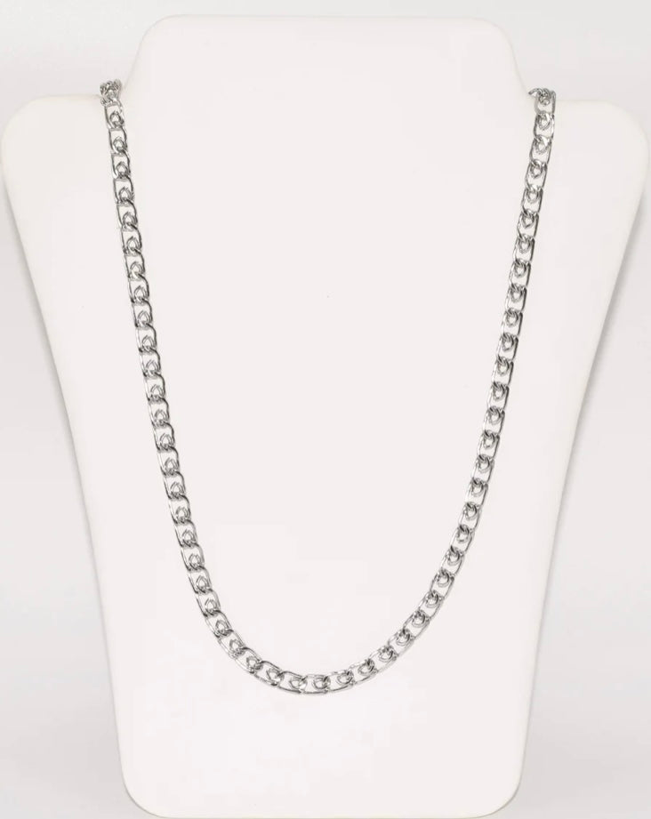 SLV LINKED NECKLACE (24 inch / 60cm)