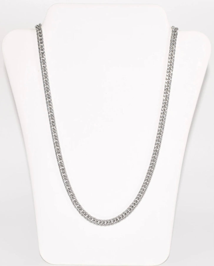 SLV LINKED NECKLACE (23 inch)