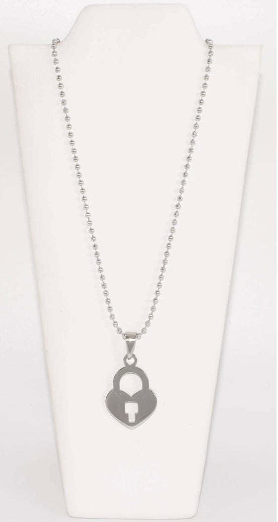 SLV HEART LOCK CHAIN