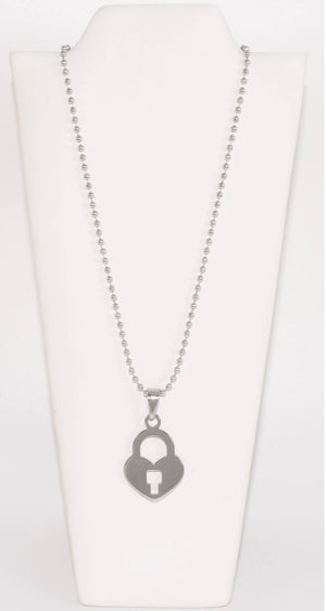 SLV HEART LOCK CHAIN