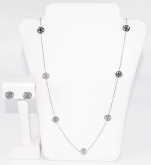 SLV FLOWER NECK SET