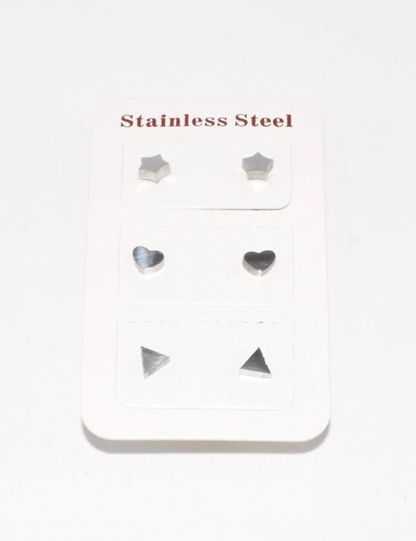 SLV 3PCS EARRING SET