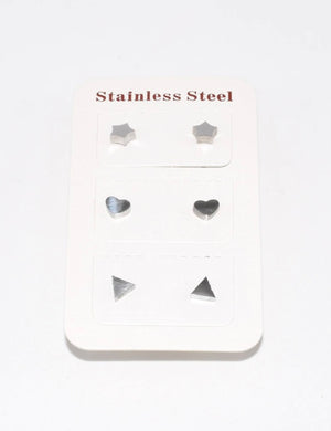 SLV 3PCS EARRING SET