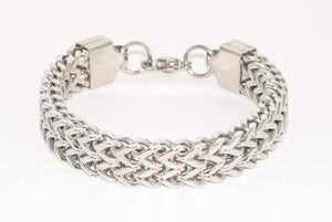 7.25 SLV WIDE LINK BRACELET