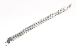 7.25 SLV WIDE LINK BRACELET