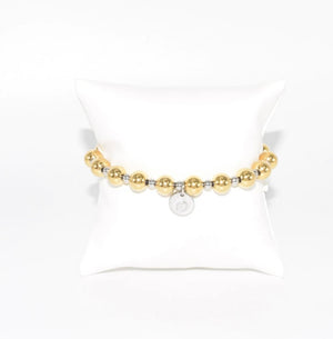 2 TONE BALL BRACELET