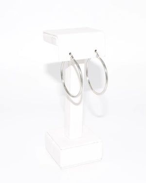 SILVER OR GOLD HOOP EARRING (30mm)