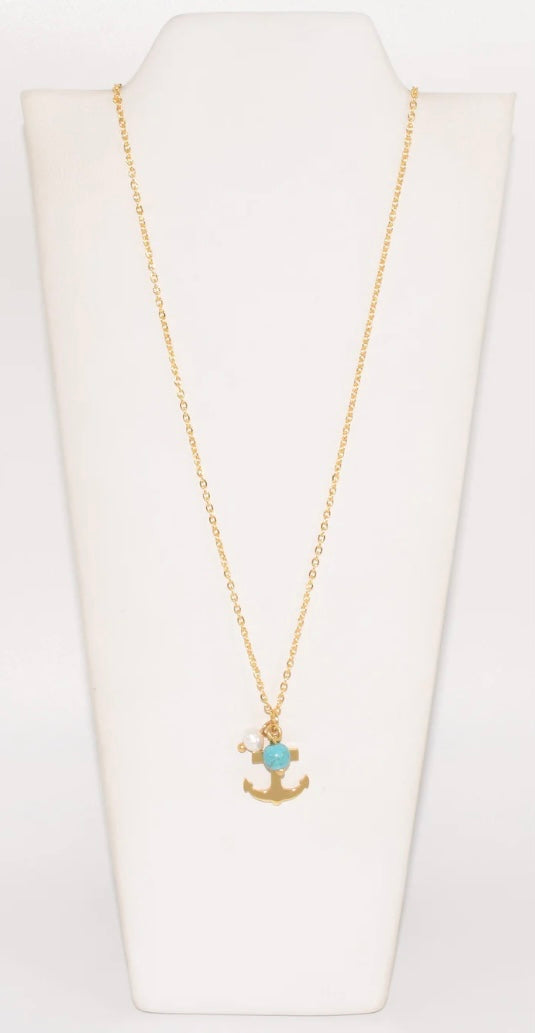 GD ANCHOR NECKLACE (18 inch / 45 cm)