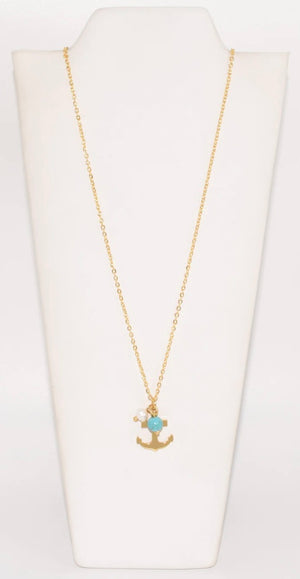 GD ANCHOR NECKLACE (18 inch / 45 cm)